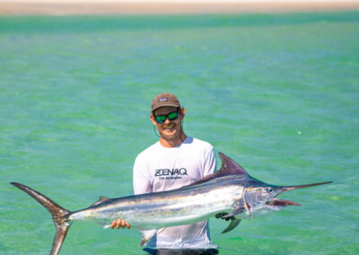 epic marlin caught on fraser island beach